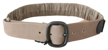 Elegante bruine leren mode riem