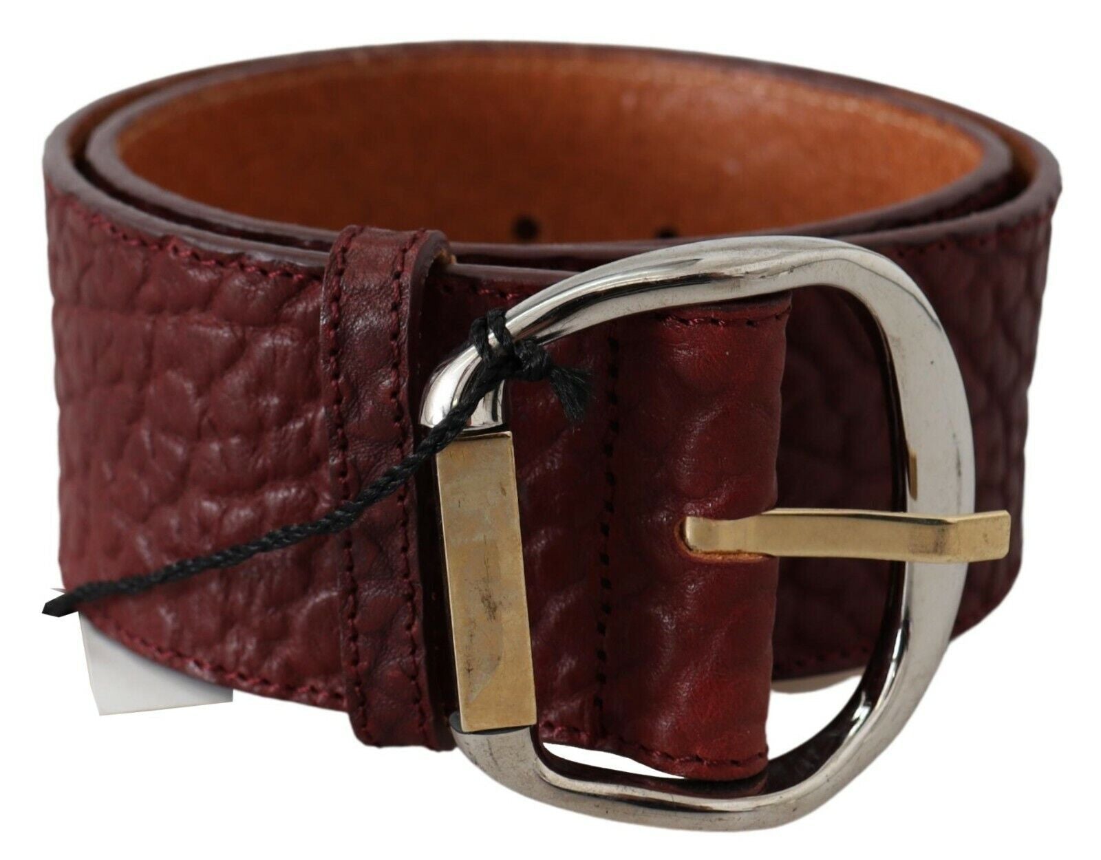 Elegante bruine leren mode riem