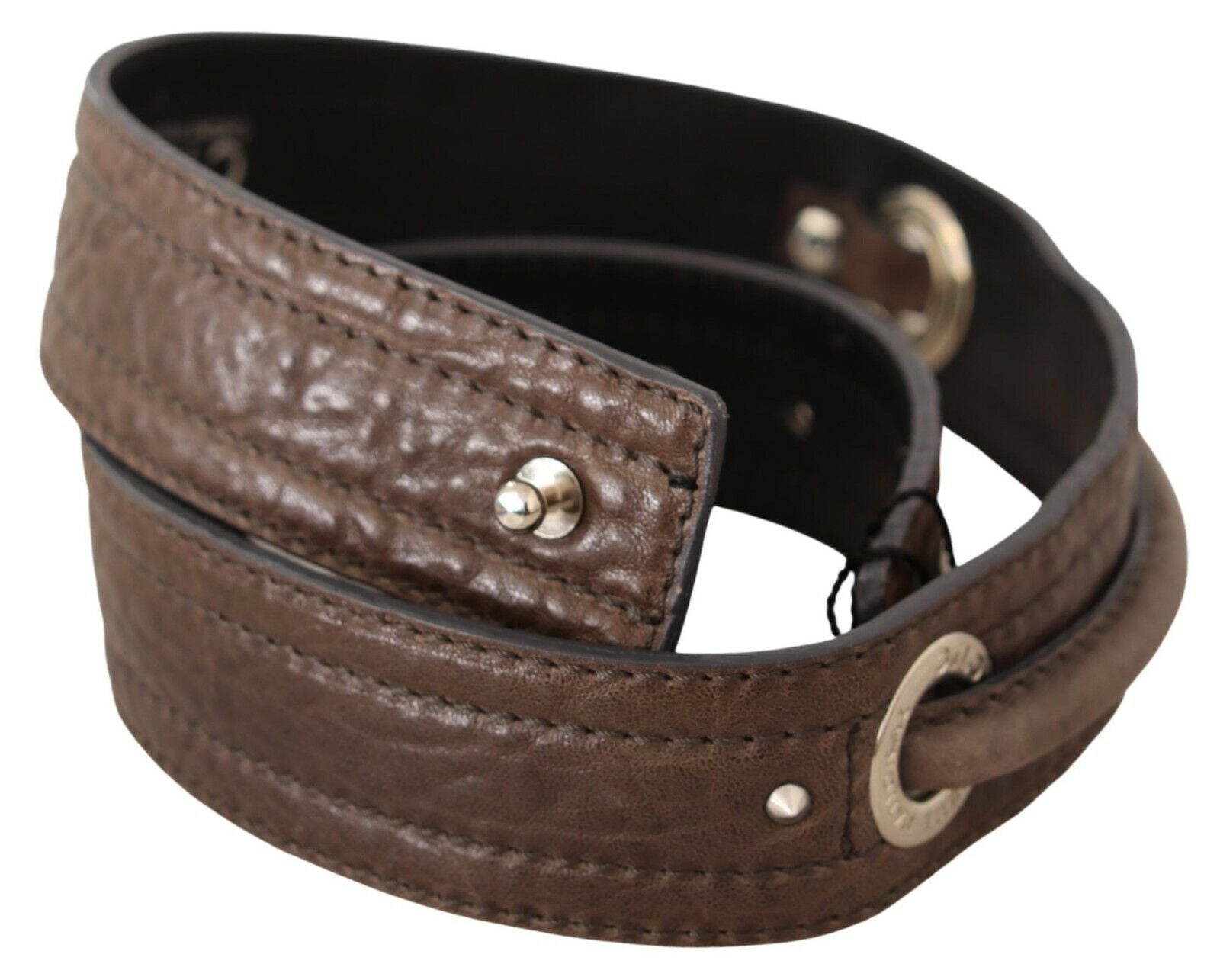 Elegant Brown Leather Fashion Belt