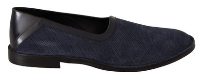 Elegante geperforeerde leren loafers