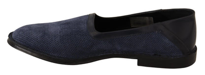 Elegante geperforeerde leren loafers