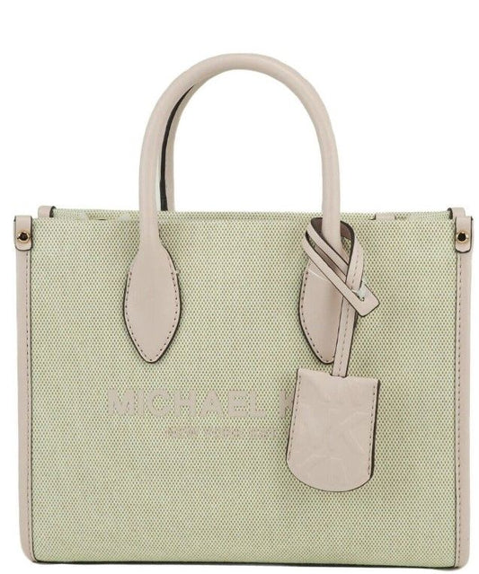 Mirella Kleine Poeder Blush Canvas Shopper Crossbody Handtas Portemonnee