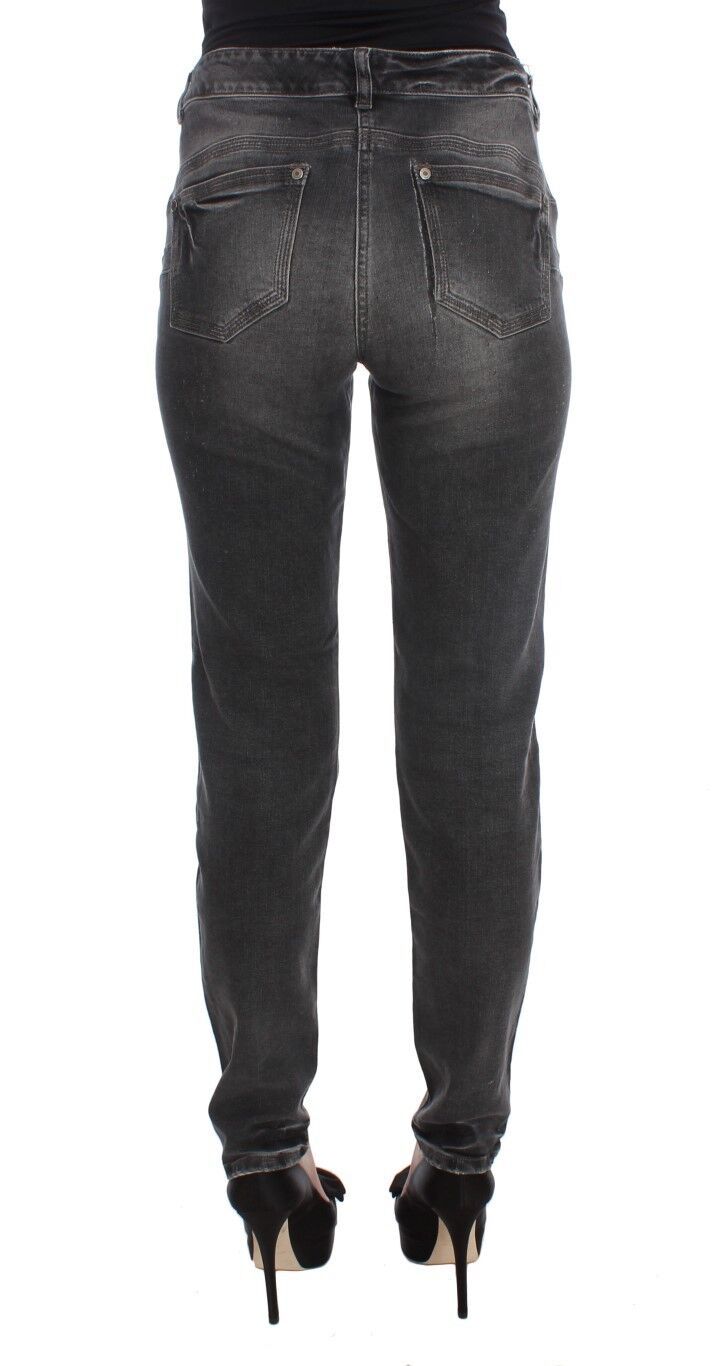 Elegante grijze regular fit jeans