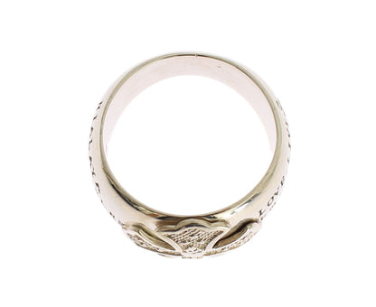 Elegante statement ring van sterlingzilver