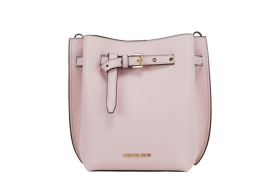 Emilia Kleine Poeder Blush Kiezel Leren Emmer Messenger Handtas