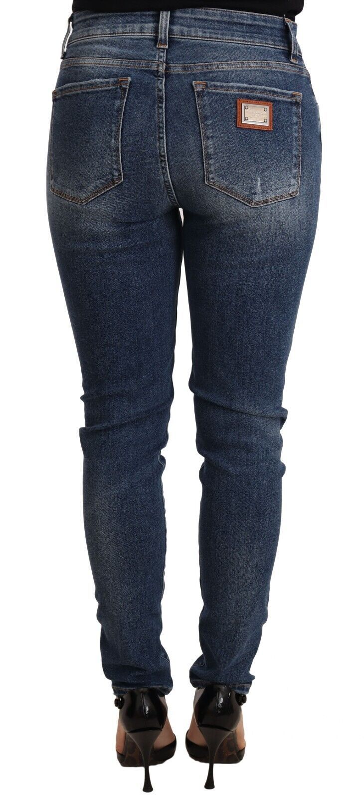 Elegante, slim-fit skinny jeans met distressed-effect