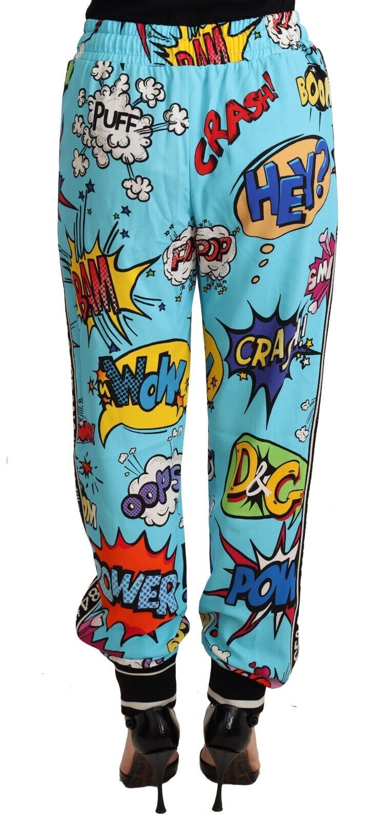 Chique Cartoon Print Gebreide Joggingbroek