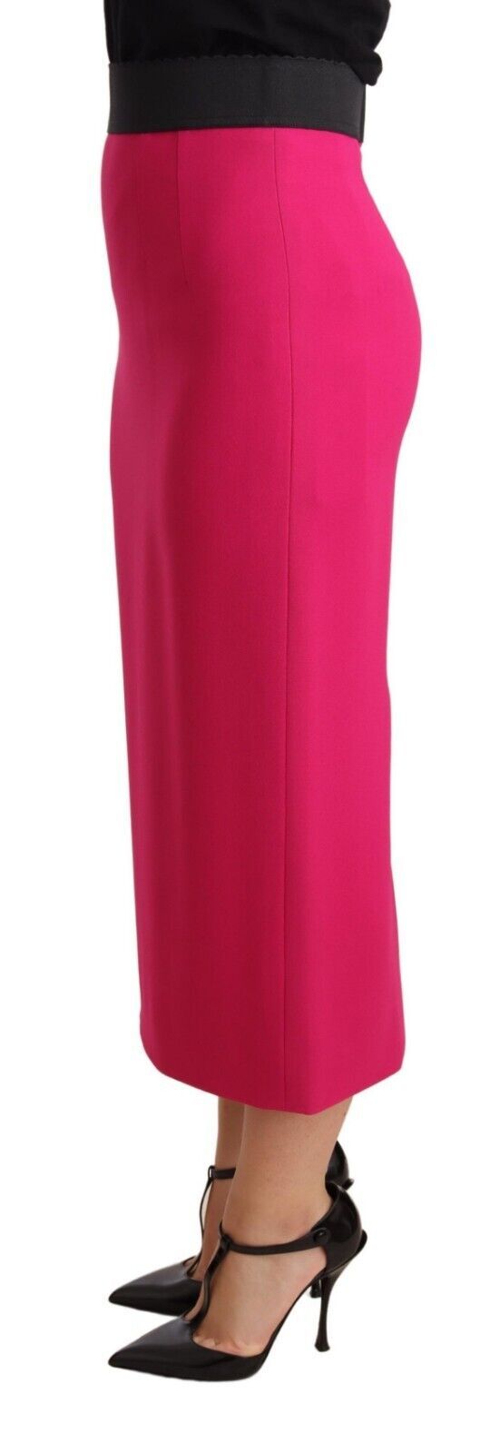 Elegante hoge taille kokerrok in roze