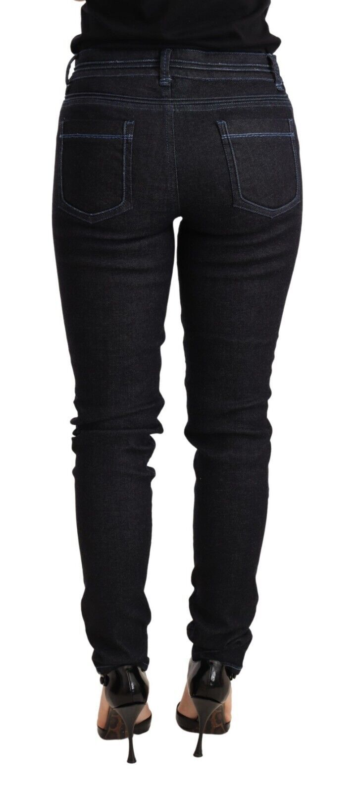 Strakke skinny denim met lage taille