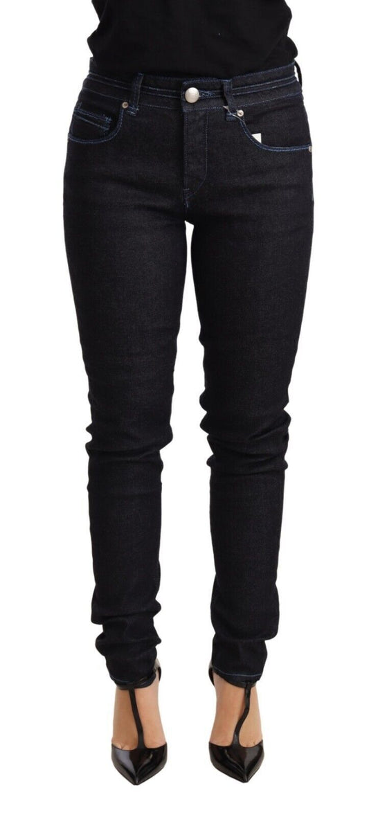 Strakke skinny denim met lage taille