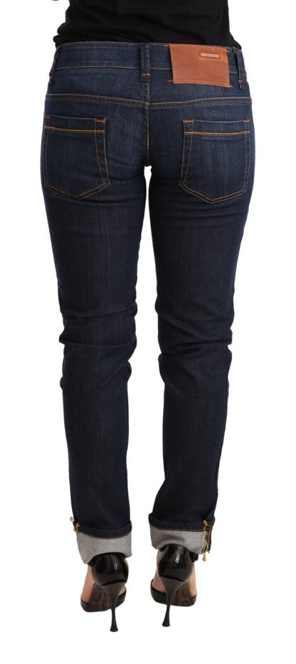 Chique skinny denim met lage taille