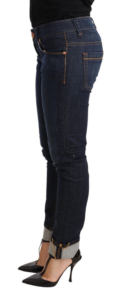 Chique skinny denim met lage taille