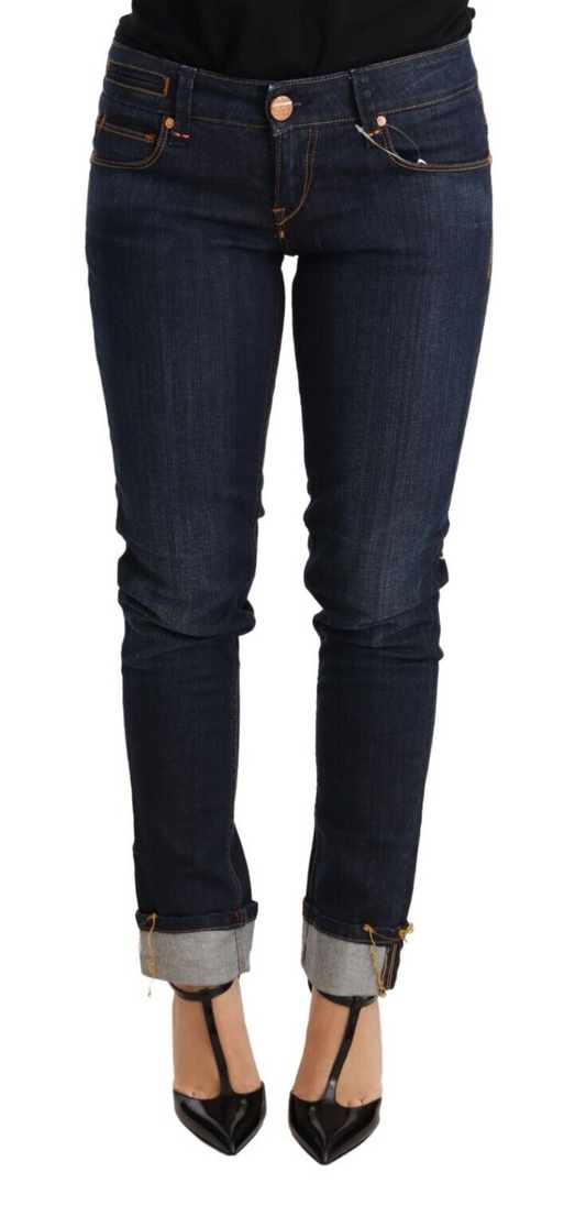 Chique skinny denim met lage taille