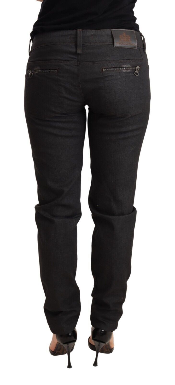 Chique zwarte skinny jeans met lage taille