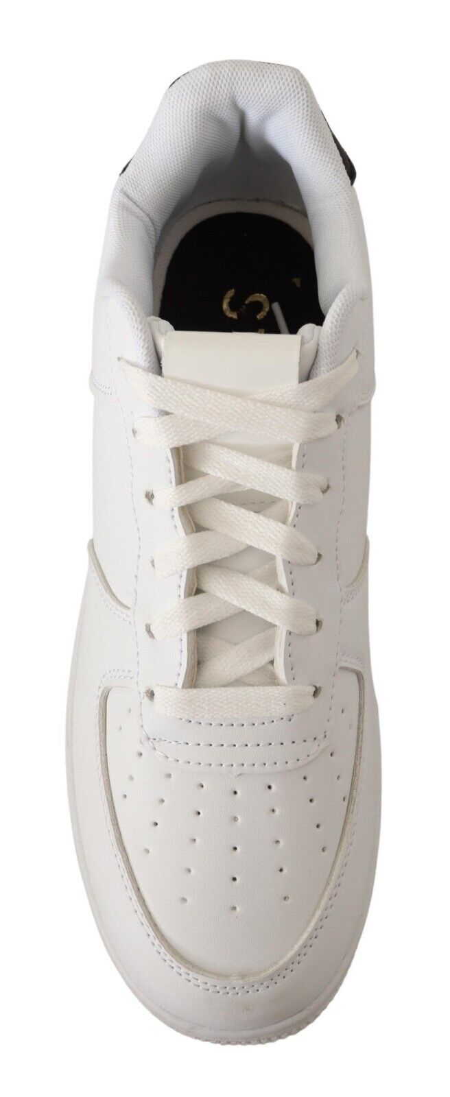 Chique witte leren lage sneakers