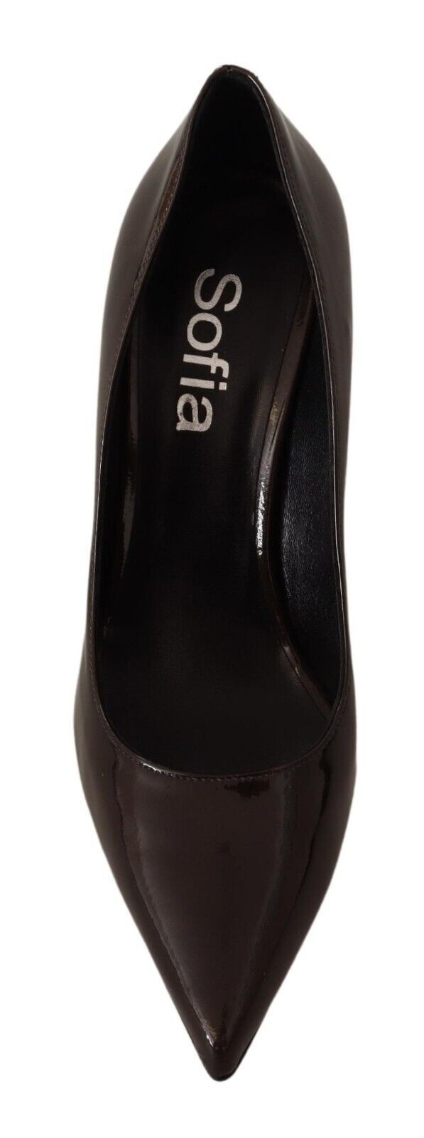 Elegante bruine leren pumps met hak