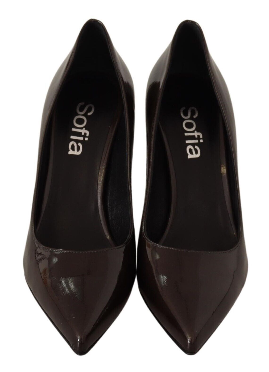 Elegante bruine leren pumps met hak