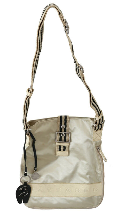 Chique beige stoffen handtas