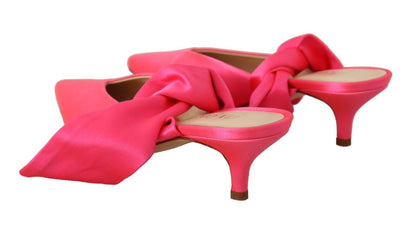 Chique roze kitten heels voor elegante avonden