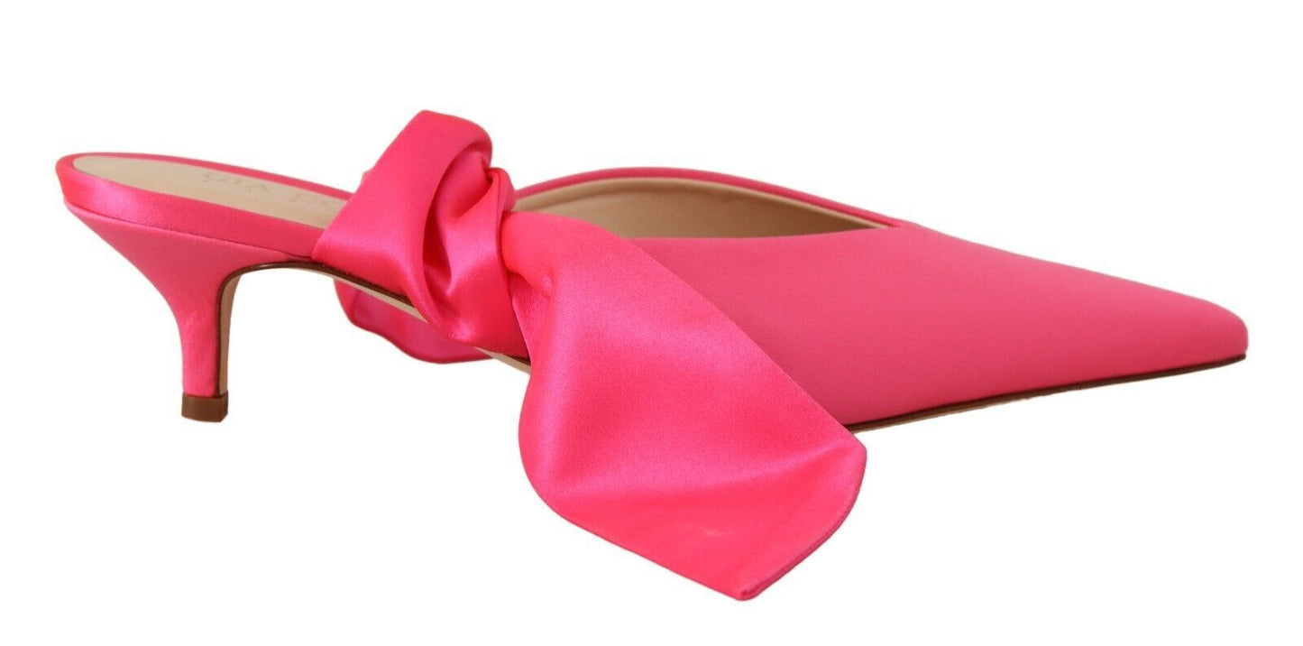 Chique roze kitten heels voor elegante avonden