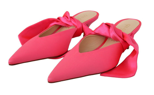 Chique roze kitten heels voor elegante avonden