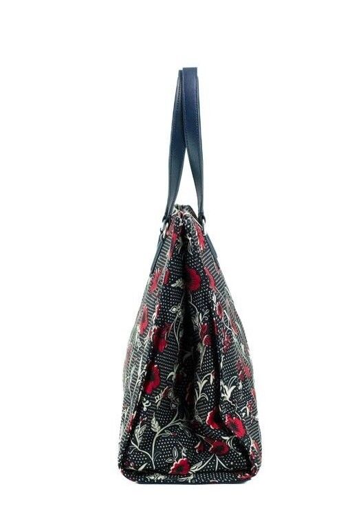 Medium Nylon Retro Batik Print Schoudertas Handtas