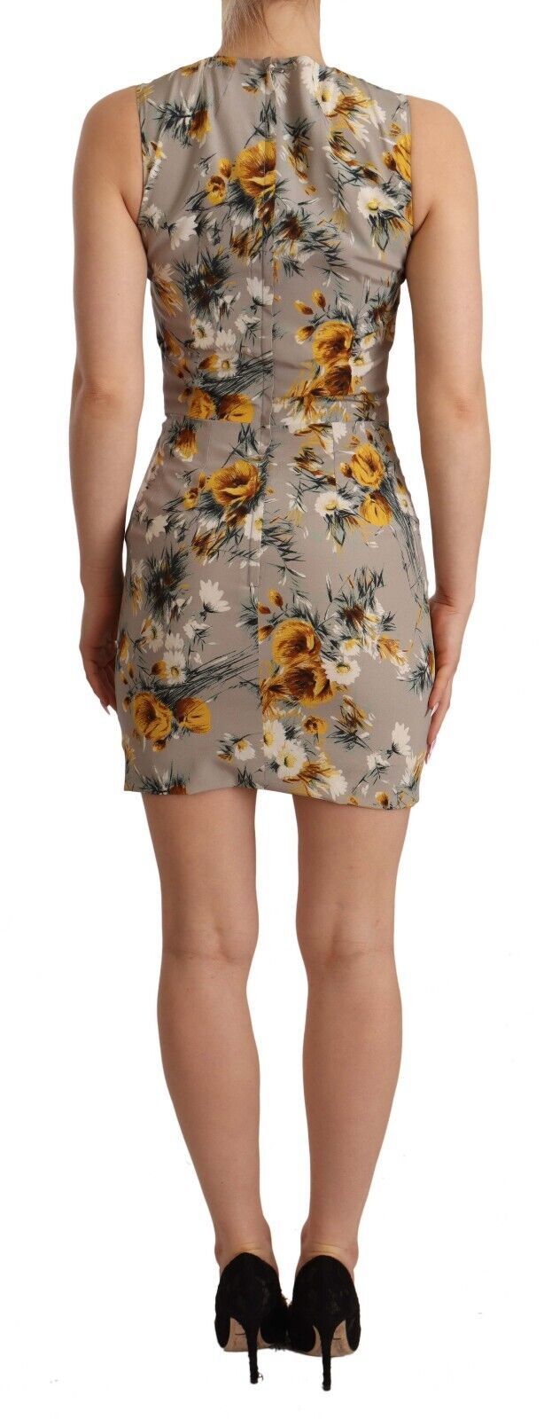 Elegante bloemen mantel mini-jurk