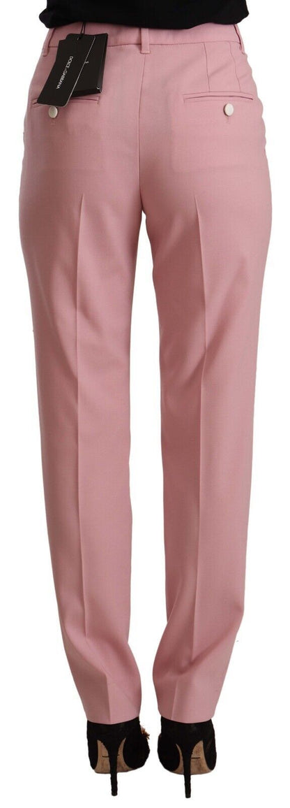 Elegante roze high-waisted broek