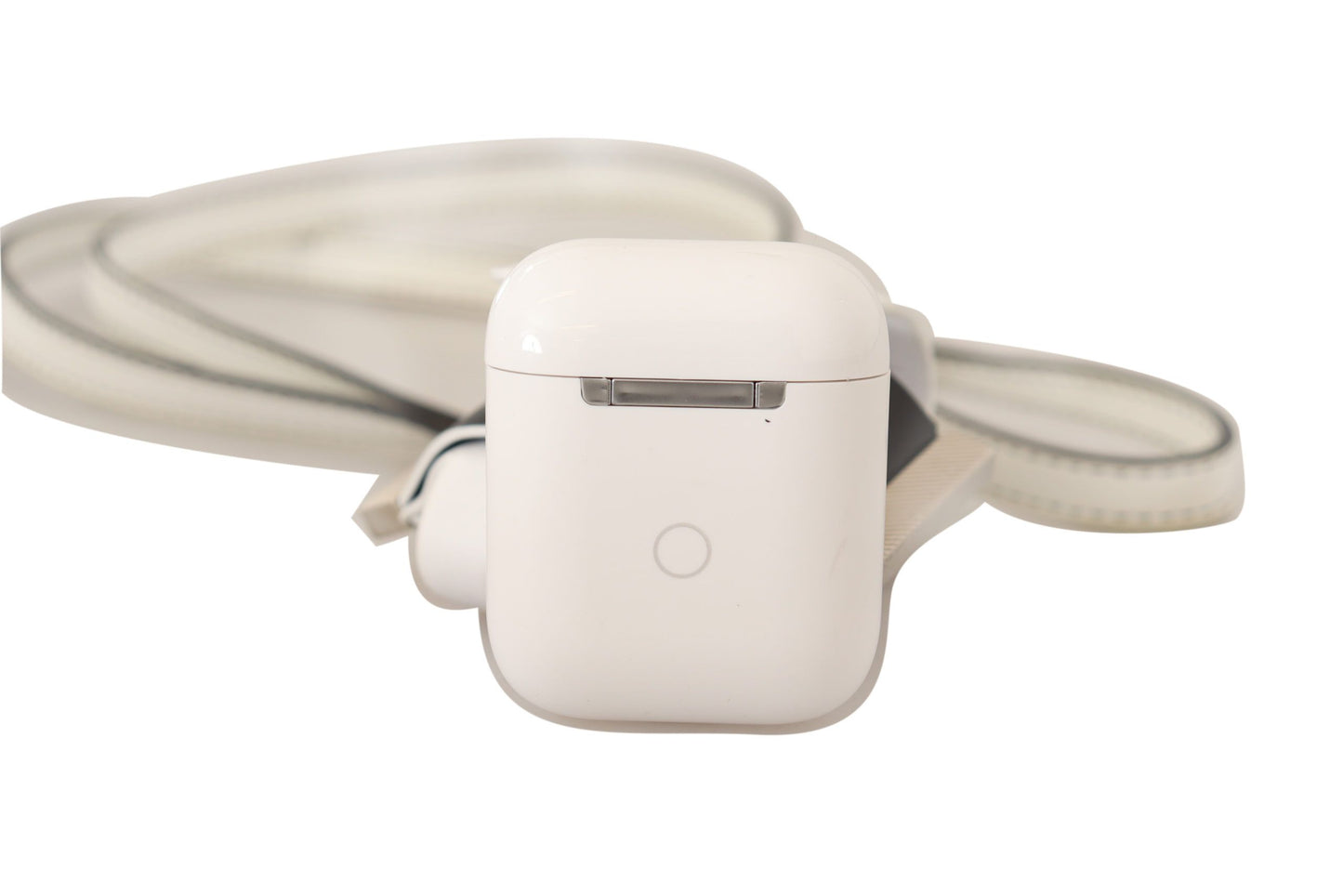 Chique leren Airpods-hoesje in monochroom