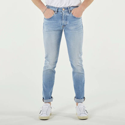 Chique lichtblauwe slim fit denim