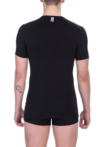 Black Cotton Men's T-Shirt