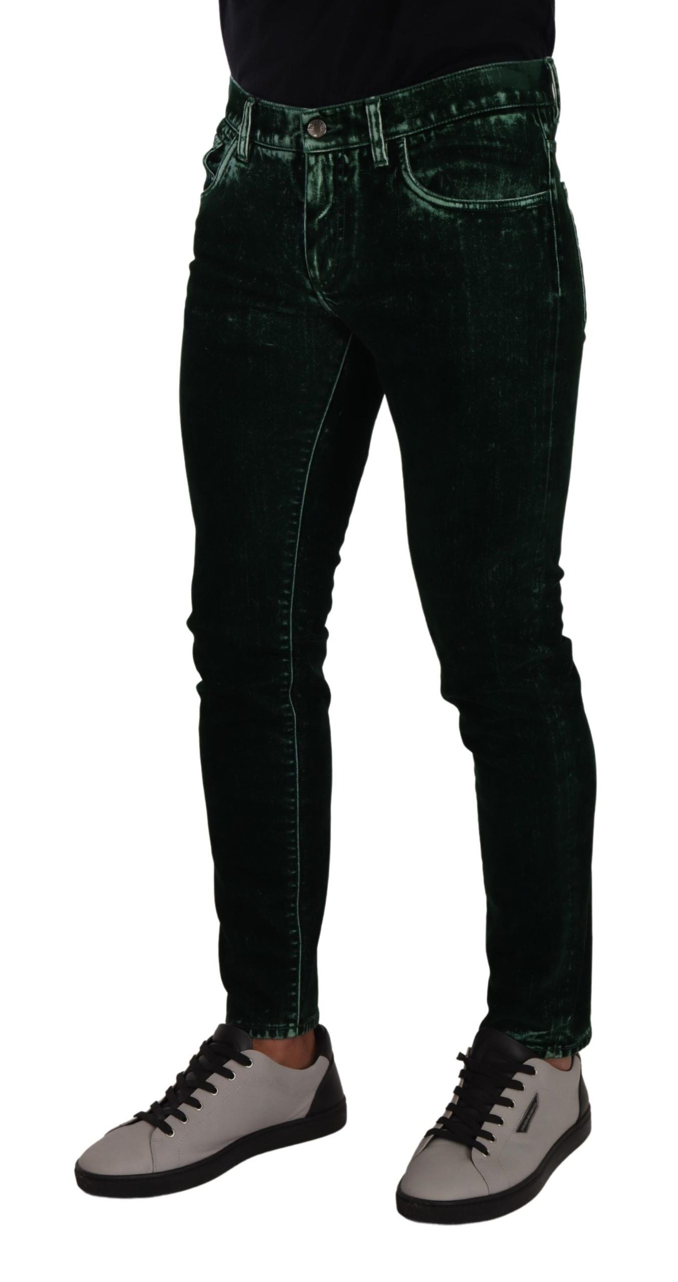 Sleek Cotton-Blend Skinny Denim Jeans