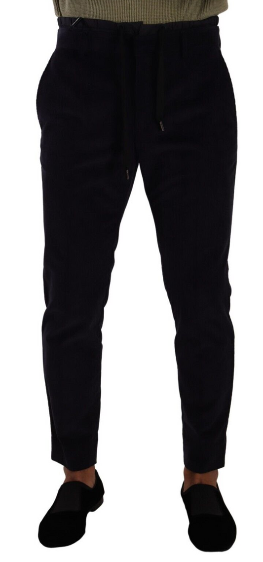 Slim Fit Luxe Corduroy Pants in Dark Blue