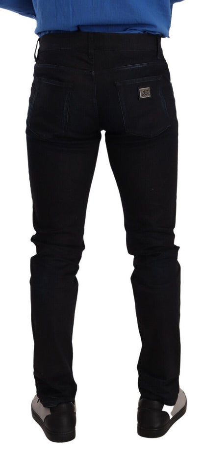 Elegante Slim Fit Skinny Jeans in Donkerblauw