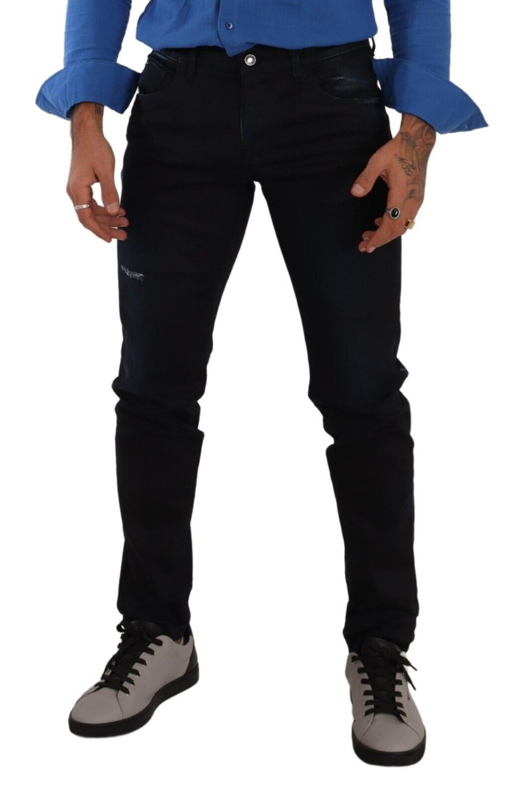 Elegante Slim Fit Skinny Jeans in Donkerblauw