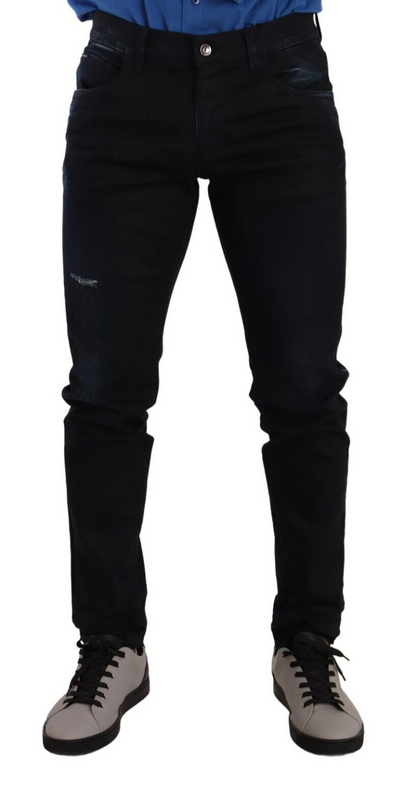 Elegante Slim Fit Skinny Jeans in Donkerblauw