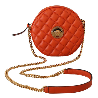 Elegante ronde nappa leren crossbody tas