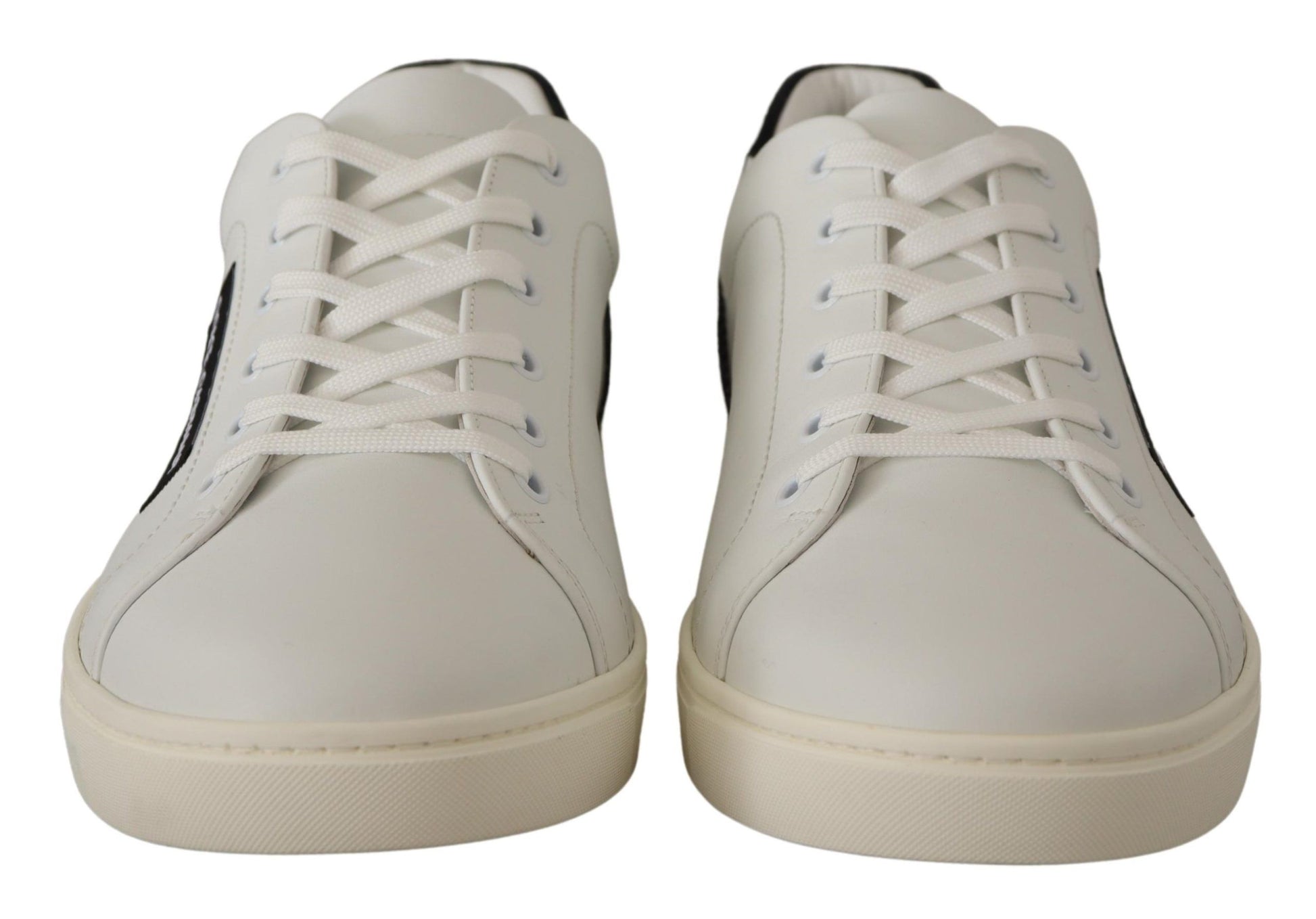 Elegante witte leren lage sneakers