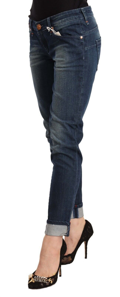 Geavanceerde skinny blauwe jeans