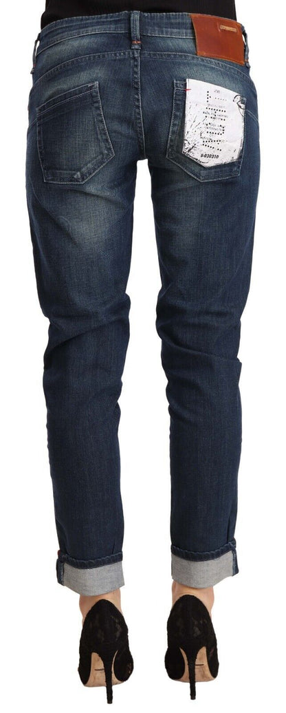 Geavanceerde skinny blauwe jeans