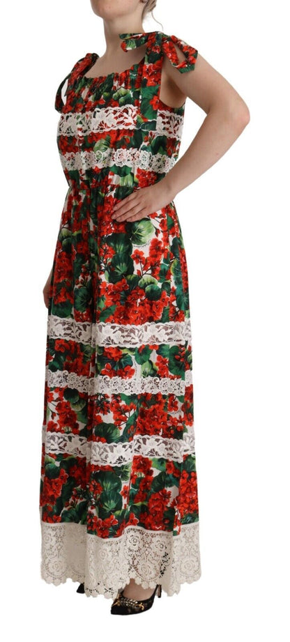 Maxi-jurk met veelkleurige bloemen