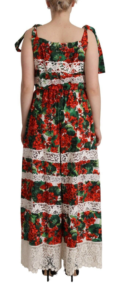 Maxi-jurk met veelkleurige bloemen