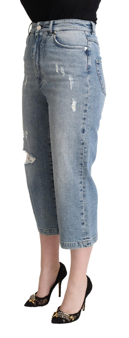 Chique Capri Cropped Denim Jeans