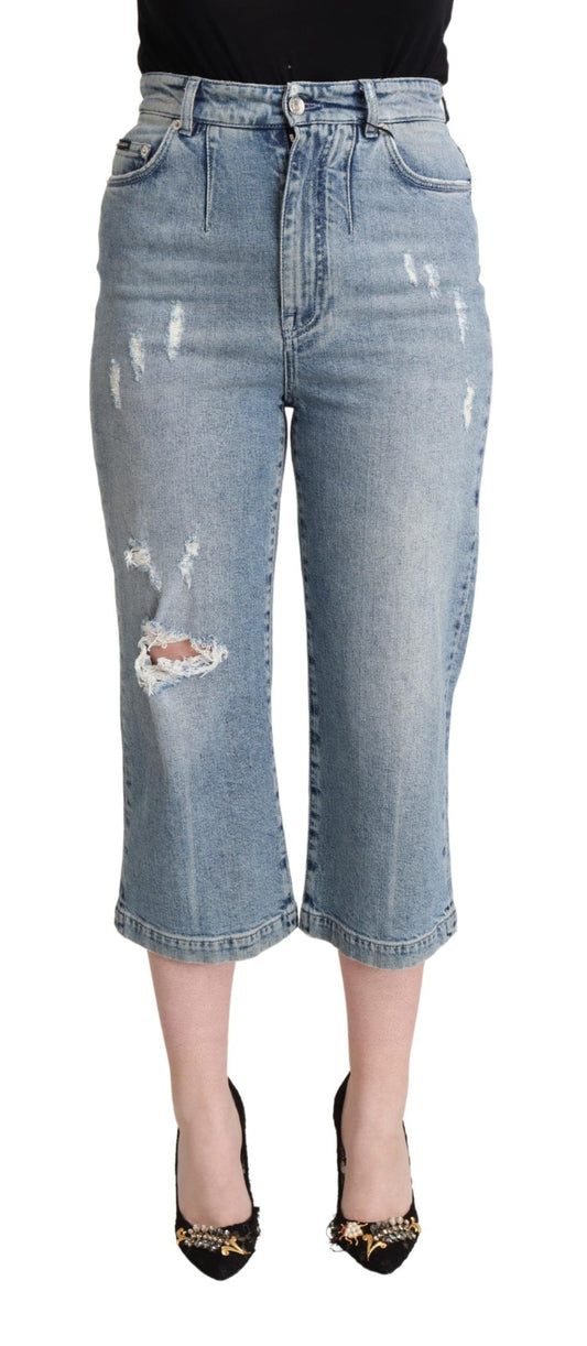 Chique Capri Cropped Denim Jeans