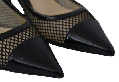 Chique Patent Mesh Puntige Pumps