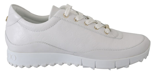 Elegante witte leren sneakers