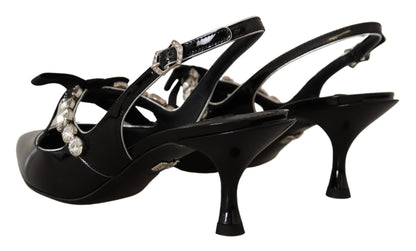 Elegante kristallen slingback pumps