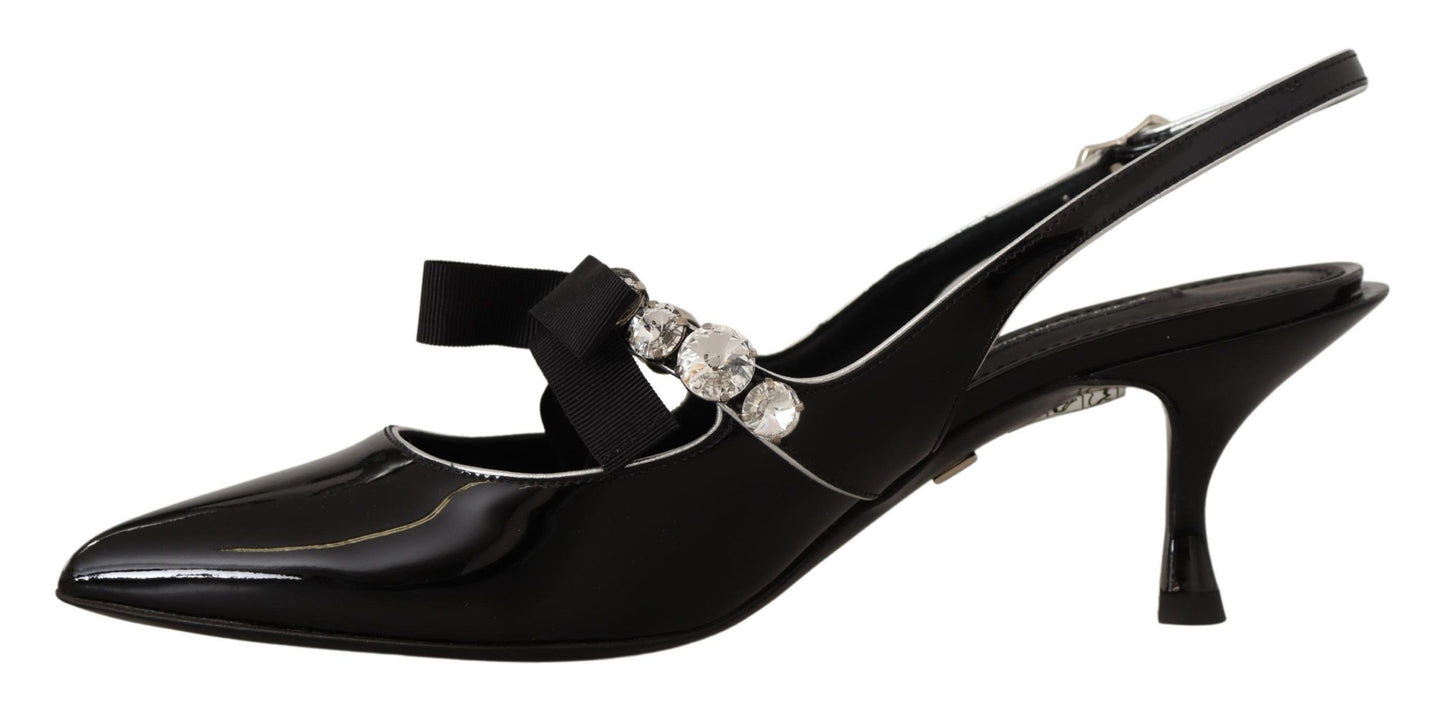 Elegante kristallen slingback pumps