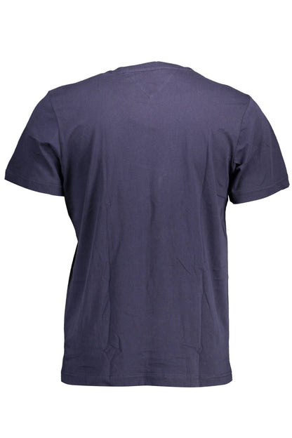 Blue Cotton Men T-Shirt