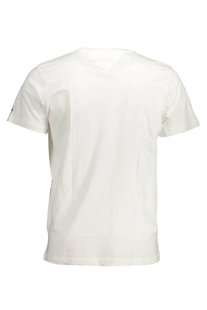 White Cotton Men T-Shirt